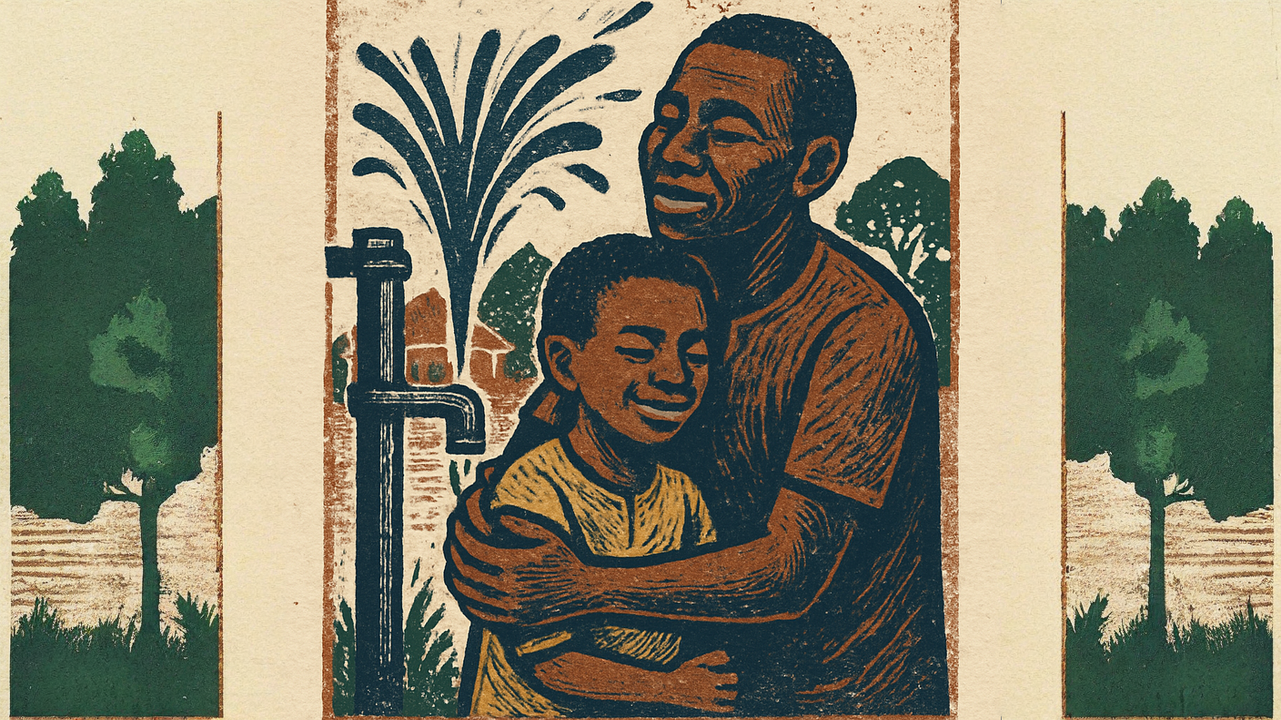 man brings son home